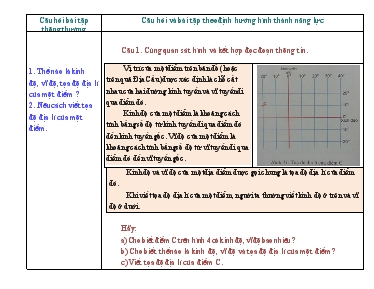 Đề kiểm tra theo định hướng phát triển năng lực cho học sinh giỏi môn địa lí lớp 6